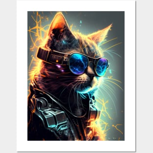 Cyber Cat Posters and Art